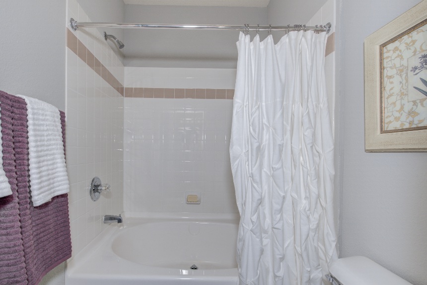 Master bedroom in Fishers apartments.
